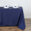 Polyester 50"x120" Rectangle Tablecloth Navy Blue - Wrinkle - Resistant Table Cover - Linen Luxes