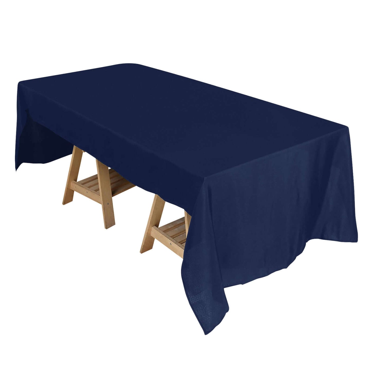 Polyester 50"x120" Rectangle Tablecloth Navy Blue - Wrinkle - Resistant Table Cover - Linen Luxes