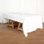 Polyester 50"x120" Rectangle Tablecloth White - Wrinkle - Resistant and Sleek for Everyday Use - Linen Luxes