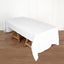 Polyester 50"x120" Rectangle Tablecloth White - Wrinkle - Resistant and Sleek for Everyday Use - Linen Luxes
