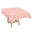 Polyester 54"x54" Square Tablecloth Dusty Rose with Gold Foil Geometric Pattern - Wrinkle-Resistant & Durable Table Cover