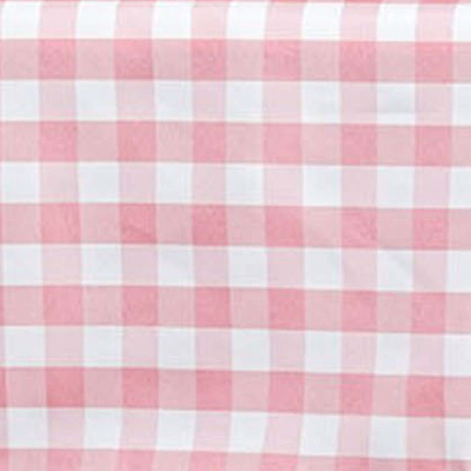 Polyester 54"x54" Square Tablecloth White Rose Quartz - Checkered Buffalo Plaid Design for Casual Table Settings - Linen Luxes