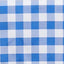 Polyester 54"x54" Square Tablecloth White/Blue - Checkered Buffalo Plaid Design for Casual Table Settings - Linen Luxes