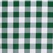 Polyester 54"x54" Square Tablecloth White/Green - Checkered Buffalo Plaid Design for Casual Table Settings - Linen Luxes