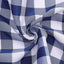 Polyester 54"x54" Square Tablecloth White/Navy Blue - Checkered Buffalo Plaid Design for Casual Table Settings - Linen Luxes