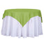 Polyester 54"x54" Table Overlay Square Tablecloth Apple Green - Wrinkle - Resistant & Durable Table Cover - Linen Luxes