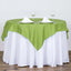 Polyester 54"x54" Table Overlay Square Tablecloth Apple Green - Wrinkle - Resistant & Durable Table Cover - Linen Luxes