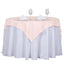 Polyester 54"x54" Table Overlay Square Tablecloth Blush - Wrinkle - Resistant & Durable Table Cover - Linen Luxes