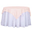 Polyester 54"x54" Table Overlay Square Tablecloth Blush - Wrinkle - Resistant & Durable Table Cover - Linen Luxes