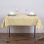Polyester 54"x54" Table Overlay Square Tablecloth Champagne - Wrinkle - Resistant & Durable Table Cover - Linen Luxes