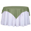 Polyester 54"x54" Table Overlay Square Tablecloth Dusty Sage Green - Wrinkle-Resistant & Durable Table Cover