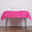 Polyester 54"x54" Table Overlay Square Tablecloth Fuchsia - Wrinkle - Resistant & Durable Table Cover - Linen Luxes