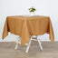 Polyester 54"x54" Table Overlay Square Tablecloth Gold - Wrinkle - Resistant & Durable Table Cover for Events - Linen Luxes