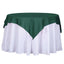 Polyester 54"x54" Table Overlay Square Tablecloth Hunter Emerald Green - Wrinkle - Resistant & Durable Table Cover - Linen Luxes