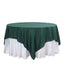Polyester 54"x54" Table Overlay Square Tablecloth Hunter Emerald Green - Wrinkle - Resistant & Durable Table Cover - Linen Luxes