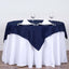 Polyester 54"x54" Table Overlay Square Tablecloth Navy Blue - Wrinkle - Resistant & Durable Table Cover - Linen Luxes