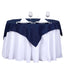 Polyester 54"x54" Table Overlay Square Tablecloth Navy Blue - Wrinkle - Resistant & Durable Table Cover - Linen Luxes