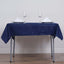 Polyester 54"x54" Table Overlay Square Tablecloth Navy Blue - Wrinkle - Resistant & Durable Table Cover - Linen Luxes