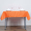 Polyester 54"x54" Table Overlay Square Tablecloth Orange - Wrinkle - Resistant & Durable Table Cover - Linen Luxes
