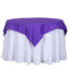 Polyester 54"x54" Table Overlay Square Tablecloth Purple - Wrinkle - Resistant & Durable Table Cover - Linen Luxes