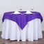 Polyester 54"x54" Table Overlay Square Tablecloth Purple - Wrinkle - Resistant & Durable Table Cover - Linen Luxes