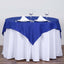 Polyester 54"x54" Table Overlay Square Tablecloth Royal Blue - Wrinkle - Resistant & Durable Table Cover - Linen Luxes