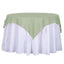 Polyester 54"x54" Table Overlay Square Tablecloth Sage Green - Wrinkle-Resistant & Durable Table Cover