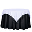 Polyester 54"x54" Table Overlay Square Tablecloth White - Wrinkle - Resistant & Durable Table Cover for Events - Linen Luxes