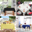 Polyester 54"x54" Table Overlay Square Tablecloth White - Wrinkle - Resistant & Durable Table Cover for Events - Linen Luxes