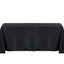 Polyester 54"x96" Rectangle Tablecloth Black - Wrinkle - Resistant & Easy - to - Care Table Cover - Linen Luxes