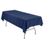 Polyester 54"x96" Rectangle Tablecloth Navy Blue - Wrinkle - Resistant & Easy - to - Care Table Cover - Linen Luxes