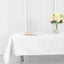 Polyester 54"x96" Rectangle Tablecloth White - Wrinkle - Resistant & Easy - to - Care Table Cover for Weddings & Events - Linen Luxes