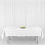 Polyester 54"x96" Rectangle Tablecloth White - Wrinkle - Resistant & Easy - to - Care Table Cover for Weddings & Events - Linen Luxes