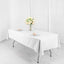 Polyester 54"x96" Rectangle Tablecloth White - Wrinkle - Resistant & Easy - to - Care Table Cover for Weddings & Events - Linen Luxes