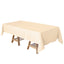 Polyester 60"x102" Rectangle Tablecloth Beige - Durable and Stylish Table Cover - Linen Luxes