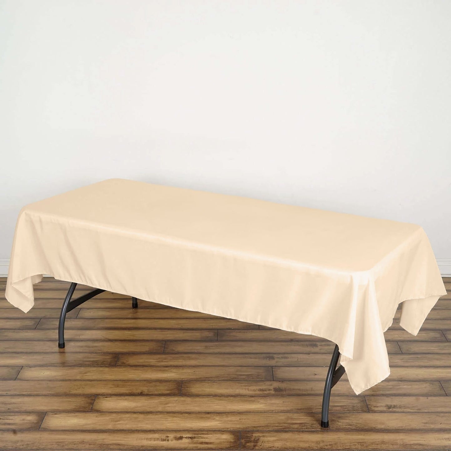 Polyester 60"x102" Rectangle Tablecloth Beige - Durable and Stylish Table Cover - Linen Luxes