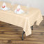 Polyester 60"x102" Rectangle Tablecloth Beige - Durable and Stylish Table Cover - Linen Luxes