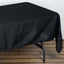 Polyester 60"x102" Rectangle Tablecloth Black - Durable and Stylish for Table Cover Special Events - Linen Luxes