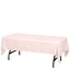 Polyester 60"x102" Rectangle Tablecloth Blush - Durable and Stylish Table Cover - Linen Luxes