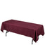 Polyester 60"x102" Rectangle Tablecloth Burgundy - Durable and Stylish Table Cover - Linen Luxes