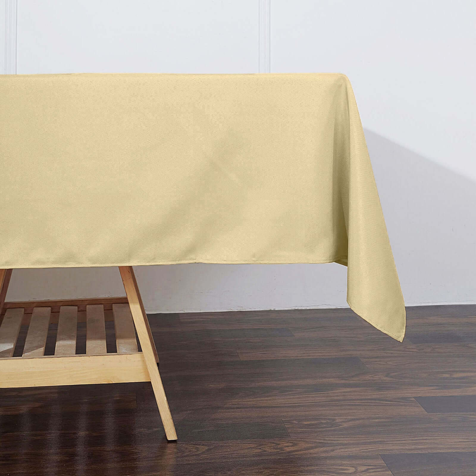 Polyester 60"x102" Rectangle Tablecloth Champagne - Durable and Stylish Table Cover - Linen Luxes