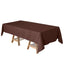 Polyester 60"x102" Rectangle Tablecloth Chocolate - Durable and Stylish Table Cover - Linen Luxes