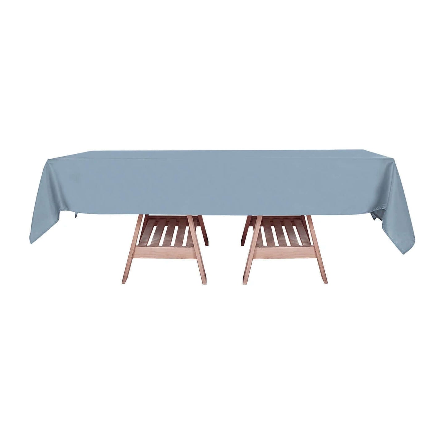 Polyester 60"x102" Rectangle Tablecloth Dusty Blue - Durable and Stylish Table Cover - Linen Luxes