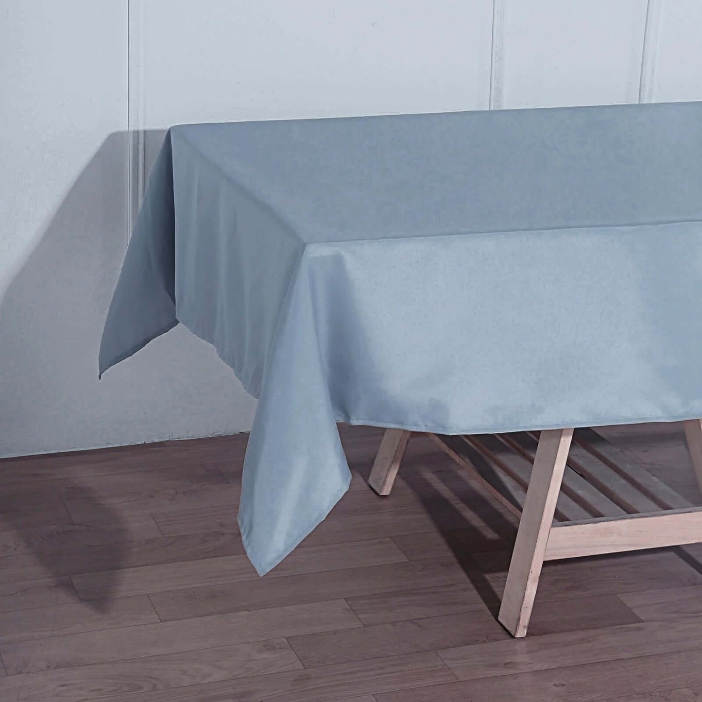 Polyester 60"x102" Rectangle Tablecloth Dusty Blue - Durable and Stylish Table Cover - Linen Luxes