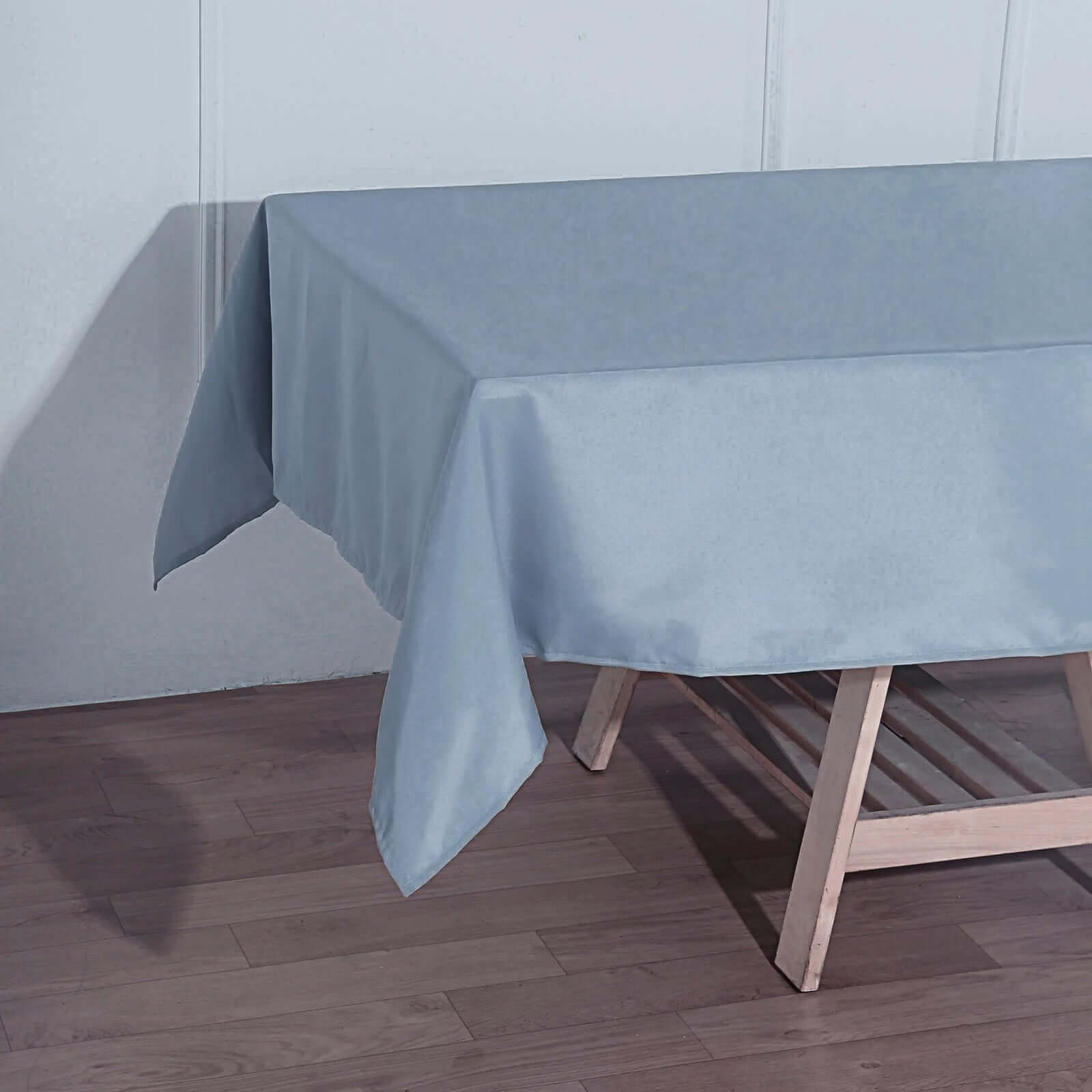 Polyester 60"x102" Rectangle Tablecloth Dusty Blue - Durable and Stylish Table Cover - Linen Luxes