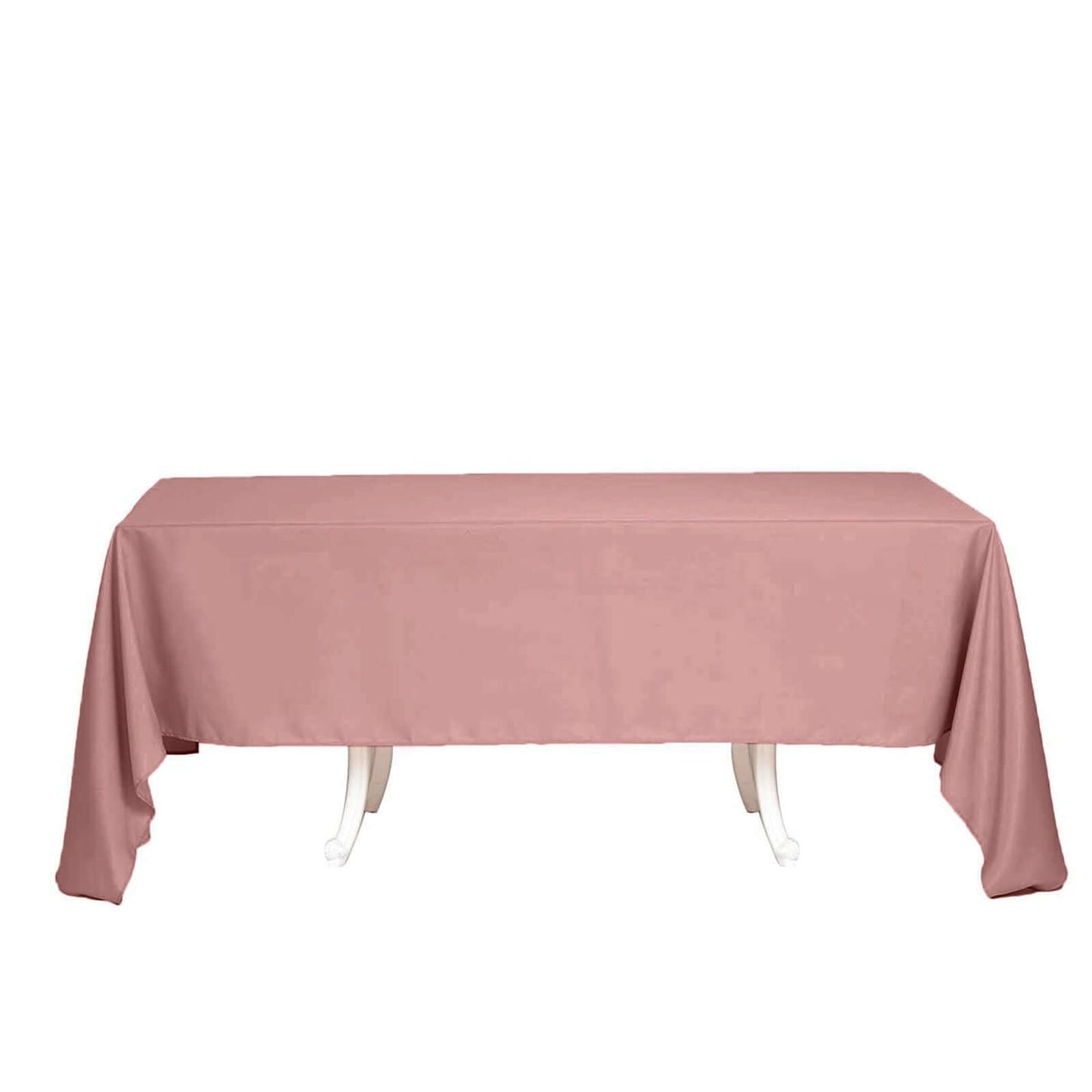 Polyester 60"x102" Rectangle Tablecloth Dusty Rose - Durable and Stylish Table Cover - Linen Luxes