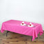 Polyester 60"x102" Rectangle Tablecloth Fuchsia - Durable and Stylish Table Cover - Linen Luxes