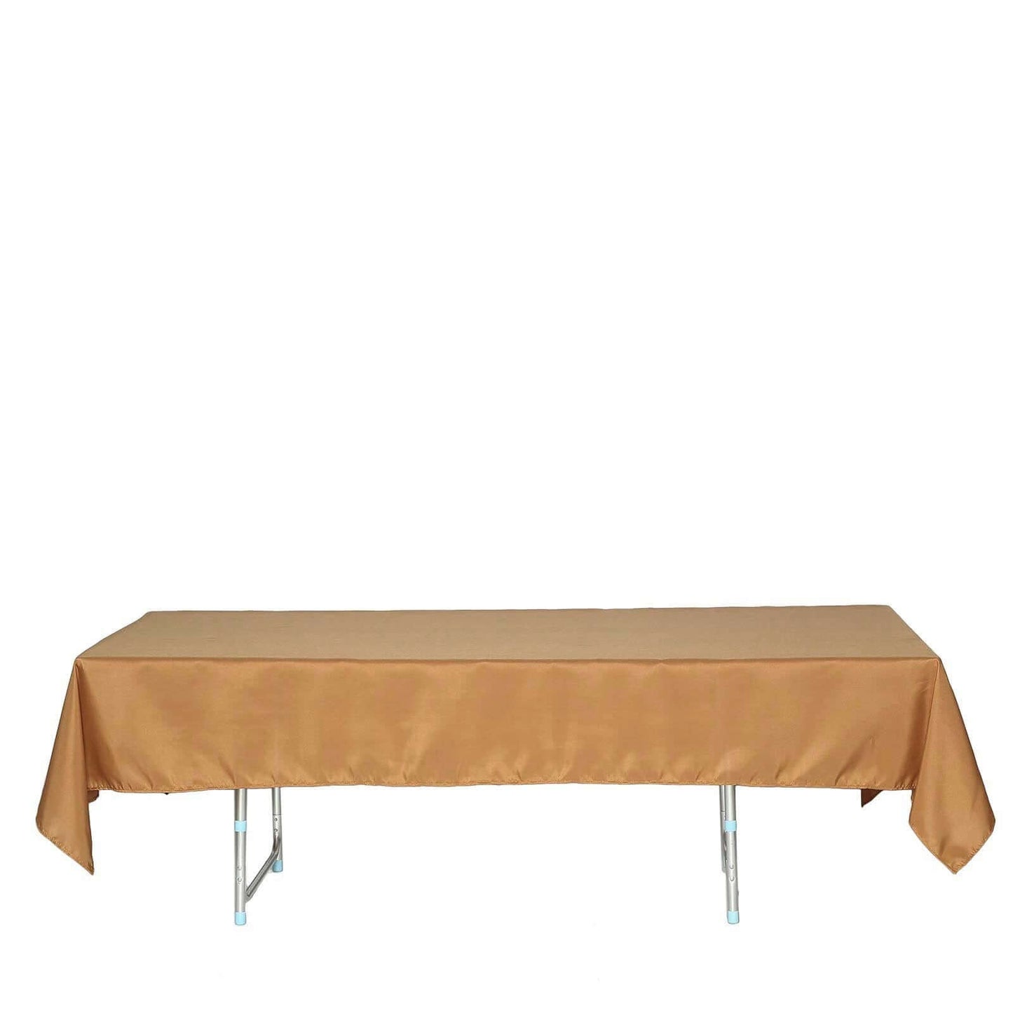 Polyester 60"x102" Rectangle Tablecloth Gold - Durable and Stylish Table Cover for Special Events - Linen Luxes