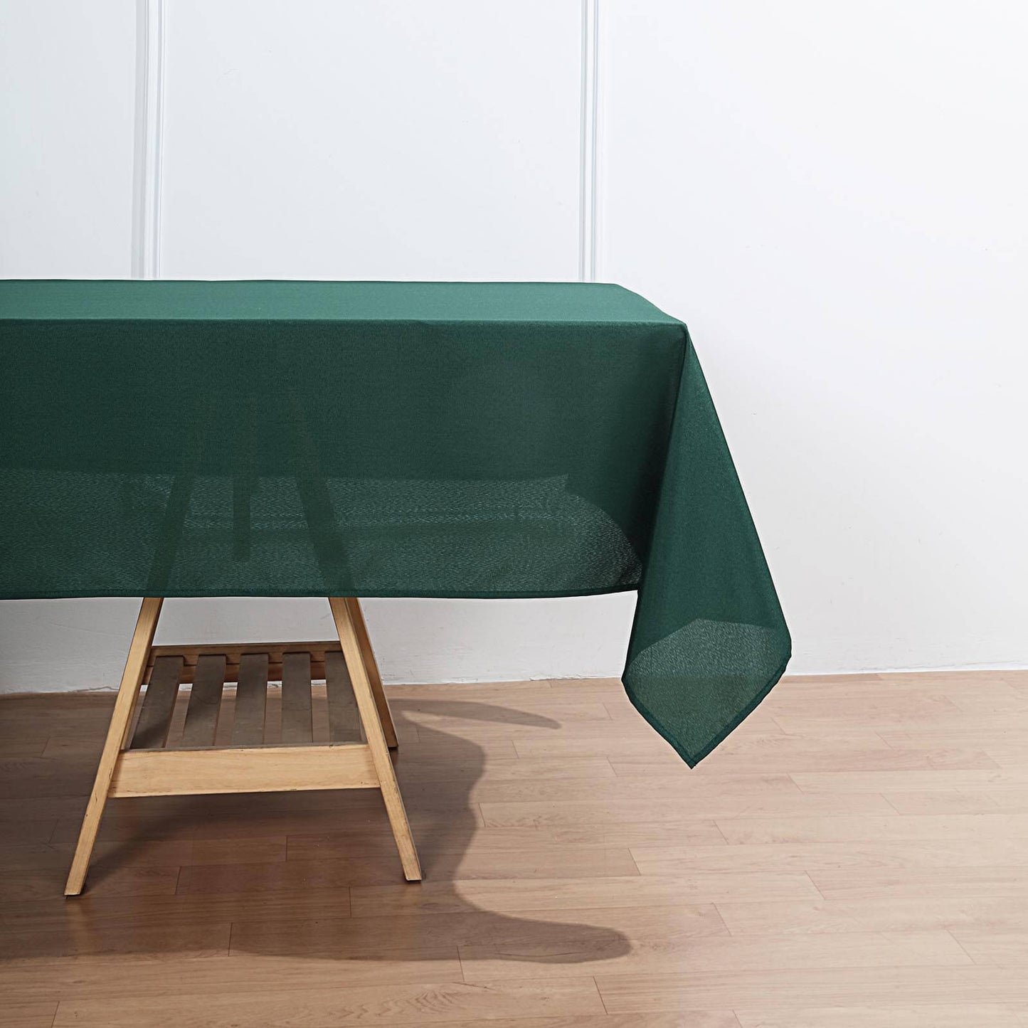 Polyester 60"x102" Rectangle Tablecloth Hunter Emerald Green - Durable and Stylish Table Cover - Linen Luxes