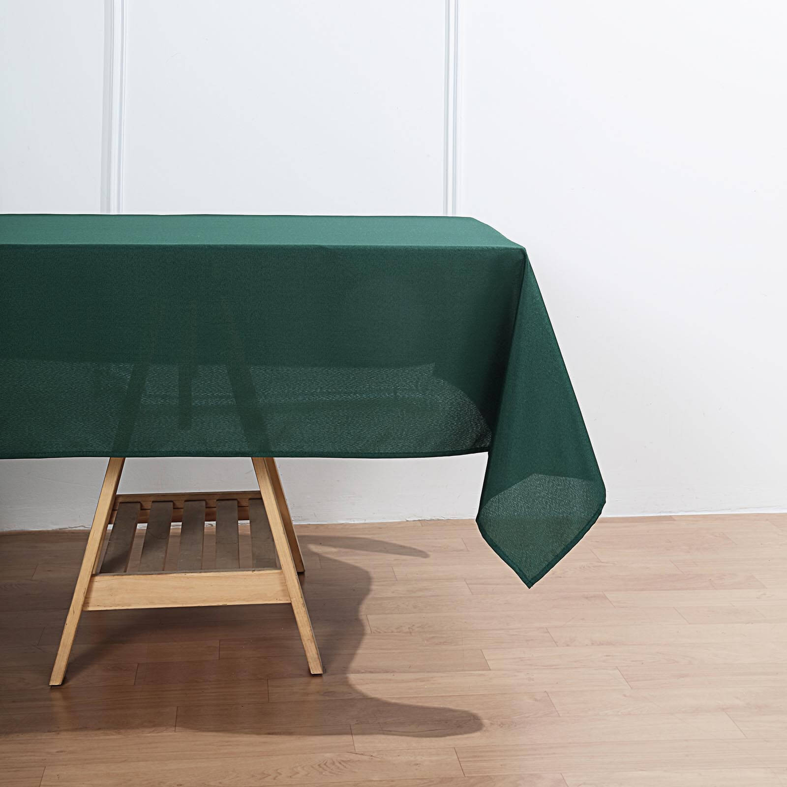 Polyester 60"x102" Rectangle Tablecloth Hunter Emerald Green - Durable and Stylish Table Cover - Linen Luxes